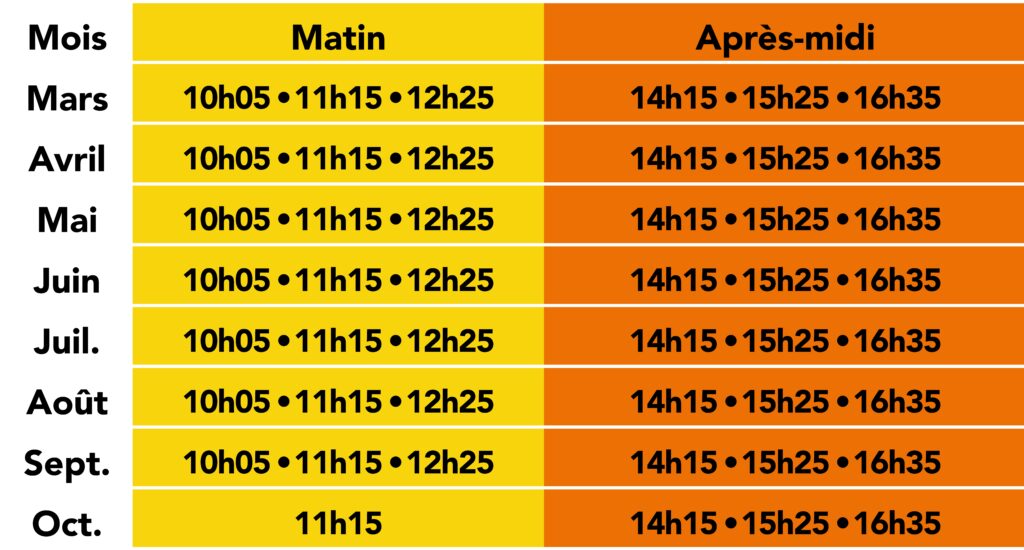 Horaires Grimaud - Port Grimaud 2026
